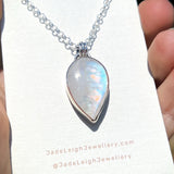 Moonstone and mountains Night Court pendant