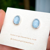 Aquamarine stud earrings