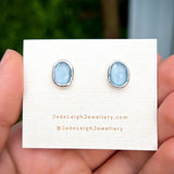 Aquamarine stud earrings