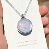 Moonstone and mountains Night Court pendant