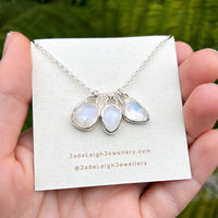 Moonstone mini pendant - made to order