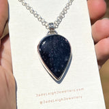 Iolite and mountains Night Court pendant