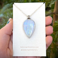 Moonstone and mountains Night Court pendant