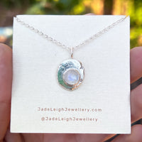 Moonstone rustic mini pendant