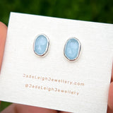 Aquamarine stud earrings