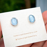 Aquamarine stud earrings
