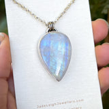 Moonstone and mountains Night Court pendant