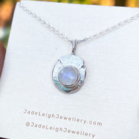 Moonstone rustic mini pendant