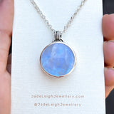 Moonstone and mountains Night Court pendant
