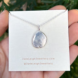 Molten silver rustic mini pendant