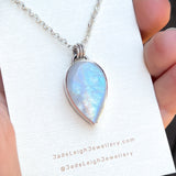 Moonstone and mountains Night Court pendant