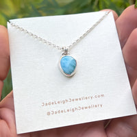 Larimar mini pendant